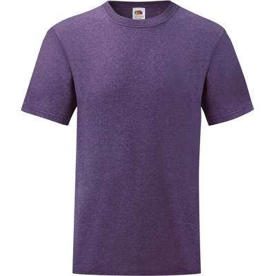 Fruit of the Loom tričko Valueweight Tee fialová melírová