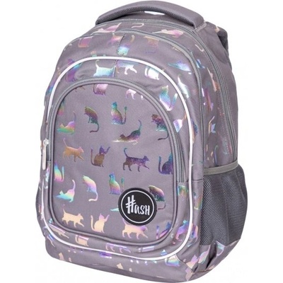 Astra Ученическа раница, Astra, Hash, AB330, Ultraviolet, Cats с холографски ефект