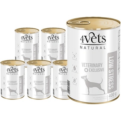 4Vets Natural Veterinary Exclusive Low stress 6 x 400 g