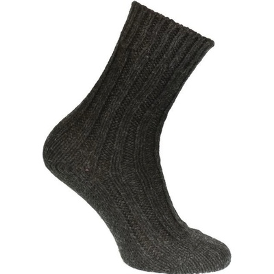 Dámske luxusné vlnené ponožky ALPAKA čierne