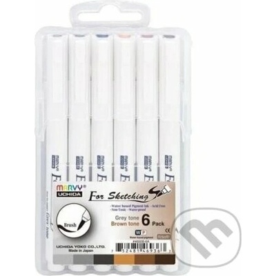 Pentel Technický popisovač 4600FS-6V 3KS ŠEDÁ,Á 3KS HNĚDÁ STĚTEČEK