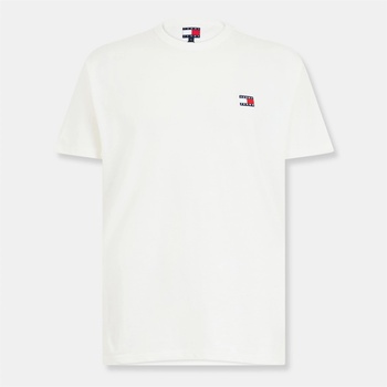 Tommy Jeans Тениска Tommy Jeans Classic Tommy Small Badge T Shirt - Ecru