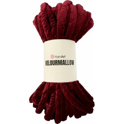 YarnArt Velourmallow 7107 bordová