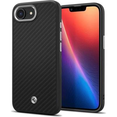 Spigen Magsafe Тънък Калъф за iPhone 16e, Spigen Enzo Aramid Case, Черен (ACS09153)