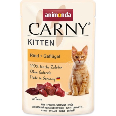 Carny Kitten drůbeží koktejl 3 x 85 g