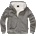 Brandit Мъжки суичър с топла подплата Sweatjacket Teddylining, тъмно сив меланж (5038.12183)