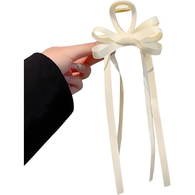 HARAHU Щипка за коса Bow - Бяла KP36498 (36498)