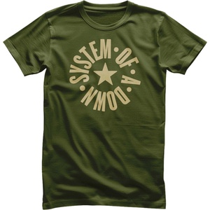 System of a Down Circle Star Logo Olive L Риза (WMX-1-SOAD007-DG-L)