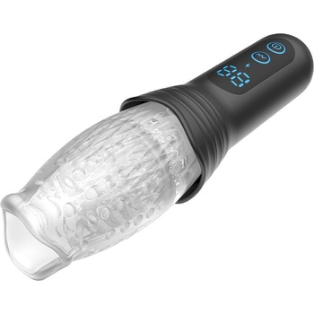 Image 1 of Rimba Toys Orgastobator 02 Male Masturbator Black & Transparent