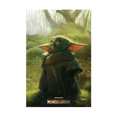 Plagát The Mandalorian: The child art (61 x 91,5 cm) 150g
