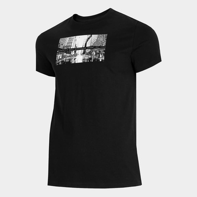 4F Мъжка Тениска 4F H4L21-TSM025-20 Black (H4L21-TSM025)