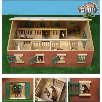 Kids Globe Farming stáj pro koně 725x60x375cm v krabičce 1:24