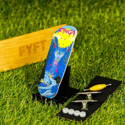 Finga Fingerboards Komplet začiatočník Design Wolfman chrom trucky