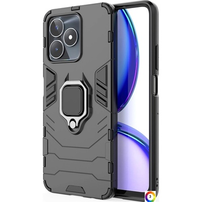 realme Note 50 4G Удароустойчив PC + TPU Finger Ring Калъф и Протектор