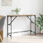 vidaXL Конзолна маса Дъб 100 x 32 x 75 см Инженерна дървесина (882206)