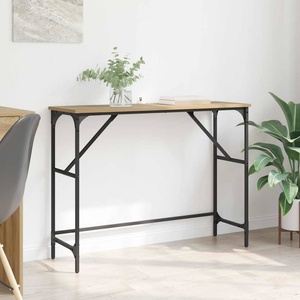 vidaXL Конзолна маса Дъб 100 x 32 x 75 см Инженерна дървесина (882206)