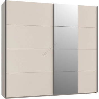Forte Гардероб ODEN с огледало, 220x210 см, бежов (FR0091)