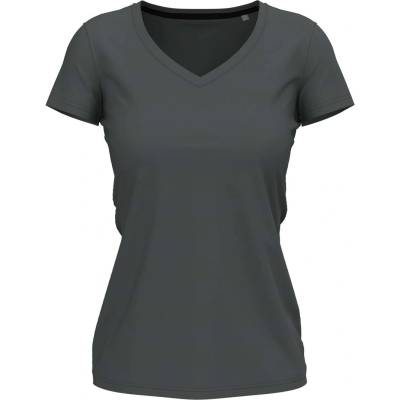 Stedman stretch-t v-neck st9710 / Дамска еластична тениска с v-образно деколте - шистово сива s (st9710slgs)