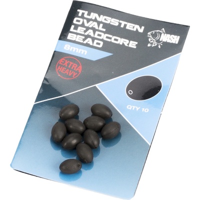 Kevin Nash Težké korálky Tungsten Oval Leadcore Beads 8mm 10ks