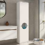 TopMebel Verga TopMebel меламинов многофункционален шкаф в бял цвят 45x40x180см