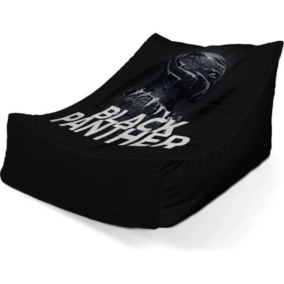 Sablio Sedací vak Lounge black panther Scrape 80 x 95 x 50 cm
