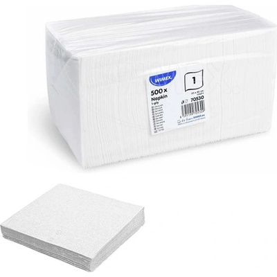 GASTRO ubrousky papírové EKO 1vrst. bílé 30x30cm – Zboží Mobilmania
