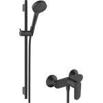 Hansgrohe Vernis Blend - Душ комплект със смесител, 2 струи, EcoSmart, черен мат 26958670 (26958670)