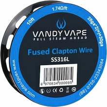 Vandy Vape SS Fused Clapton 28ga*2+30ga 3m
