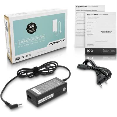 Movano Зарядно за лаптопи HP / Compaq, 65W / 19, 5V / 3, 33A / 4, 5mm x 3, 0mm (ZZ/HP195333P)