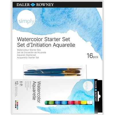 Daler-Rowney Simply Комплект акварелни бои 12 x 12 ml (134500005)