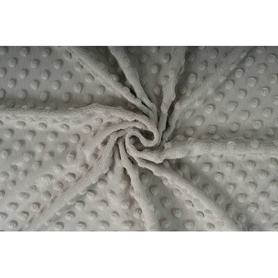 Minky, stříbrná, látka, metráž / 50 cm