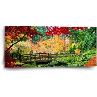 Sablio Obraz Most v parku - 110x50 cm