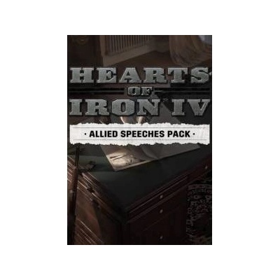 Paradox Interactive Hearts of Iron IV Allied Speeches Music Pack (PC)