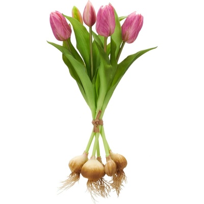 Umělé tulipány výška 40 cm Gasper - světle fialové