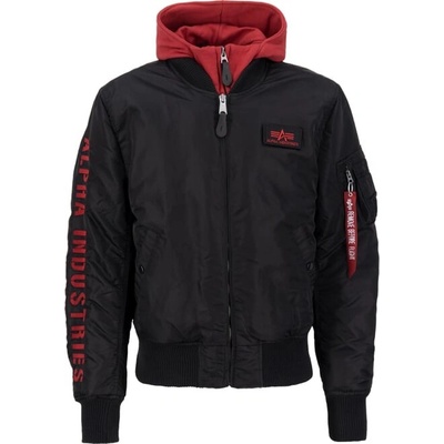 Bunda Alpha Industries MA-1 D-Tec SE černá červená