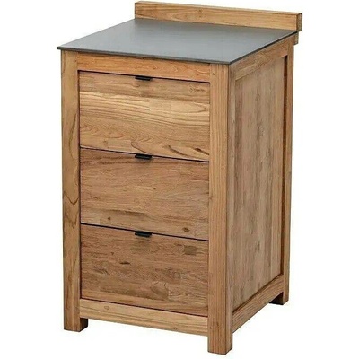 Sunfun Zoe Kuchyňský modul, 58 × 94 × 63 cm, teakové dřevo, keramika MODEL C