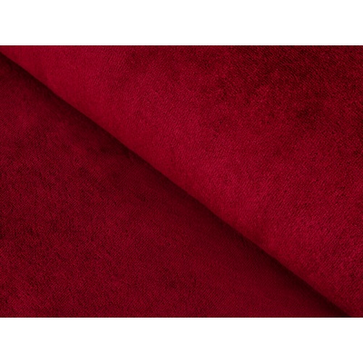 Froté VELUR - bordó - metráž šířka 150 cm