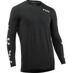 Northwave Мъжка фланелка с къс ръкав за колоездене Northwave Xtrail Jersey Long Sleeve Cycling jersey - Black / Ice Grey - размер XXL (056-3994-0116)