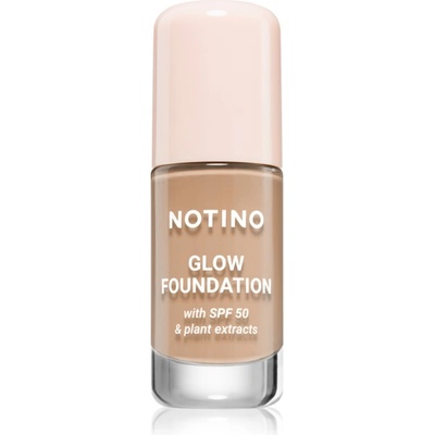 Notino Glow Foundation With SPF 50 & Plant Extracts озаряващ фон дьо тен SPF 50 01 Medium Warm 30ml