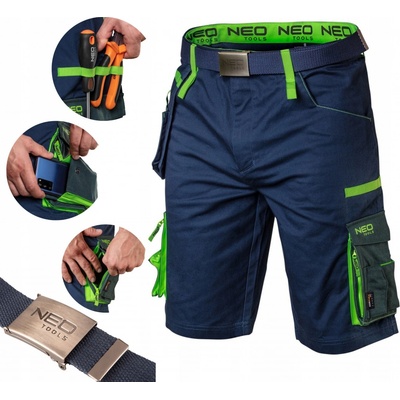 Neo Tools 81-276 pracovní kraťasy Premium series modré
