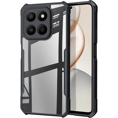 Huawei XUNDD Калъф за Honor X7d / 400 Smart с Прозрачен акрилен гръб- TPU рамка, Airbag технология, вкл. Протектор, Черен