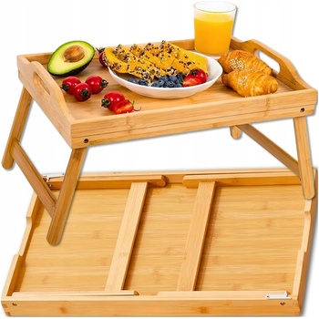 Ruhhy Сгъваема бамбукова масичка за лаптоп и закуска в леглото Ruhhy (25052)