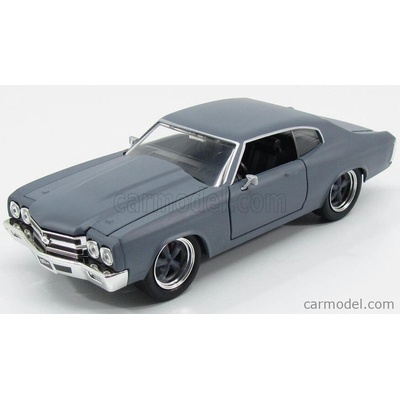 Jada Chevrolet Dom's Chevelle 454ss 1970 Fast & Furious Iv 2009 Solo Parti Originali Original Parts Základní Nátěr Matně Šedý 1:24