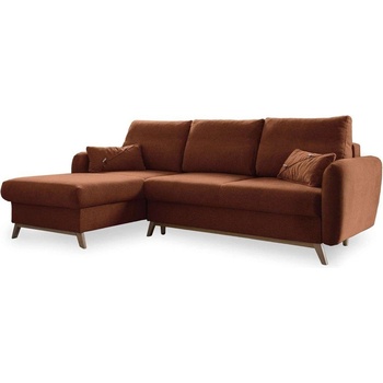 Miuform Оранжев ъглов разтегателен диван, ляв ъгъл Scandic Lagom - Miuform (SCANDIC Lagom LCL-2QBKR MAS409)