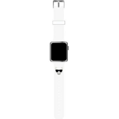 Karl Lagerfeld Каишка Karl Lagerfeld - Choupette, Apple Watch, 38/40 mm, бяла (3666339033699)