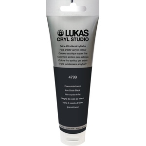 LUKAS Cryl Studio Plastic Tube АКРИЛНА боя Iron Oxid Black 125 ml 1 бр (747990012)