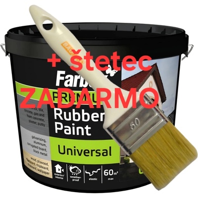 Rubber paint 6kg Červenohnedá matná 3009