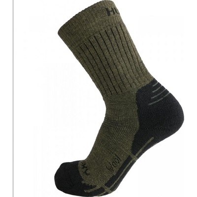 Husky ponožky All Wool khaki