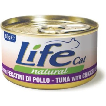 Life Pet Care Life Cat Natural Tuna & Chicken liver - с риба тон и пилешки дробчета 85 гр