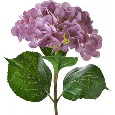 Fialová umělá květina hortenzie – 67 cm